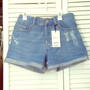 Vintage denim shorts.